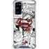 DC Comics Superman Comic Pattern Logo in Red Galaxy S20 FE Clear Case